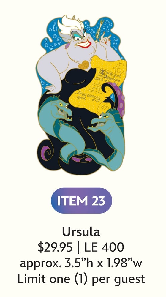 Image of Ursula disney villains wdi pin le 400