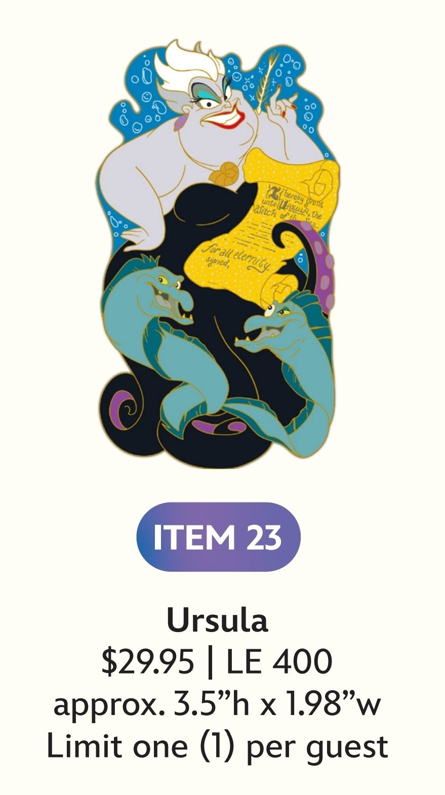 Image of Ursula disney villains wdi pin le 400