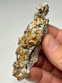 Image 7 of Hessonite Garnets On Matrix Specimen #2450