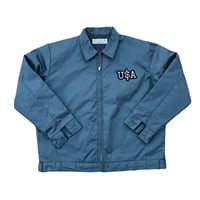 Green work jacket 