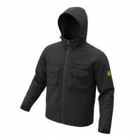 Image 2 of Regan full zip Jacket in Black  