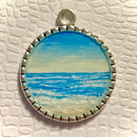 Image 2 of Blue Beach Charm Keychain