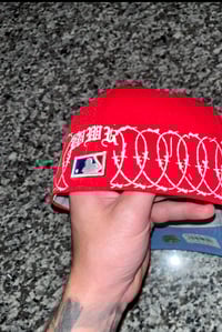 Image 2 of RED BOSTON RED SOX CUSTOM FITTED CAP