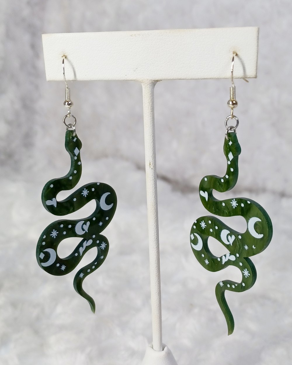 Image of Snake moon earrings