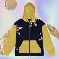 Image 1 of Gold Star Unisex Zip Hoodie