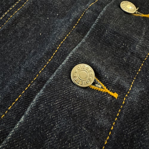 Image of 2000s Diesel cropped denim jacket, size medium