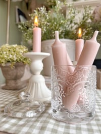 Image 1 of Floral Cut Glass Jars ( Set or Singles )