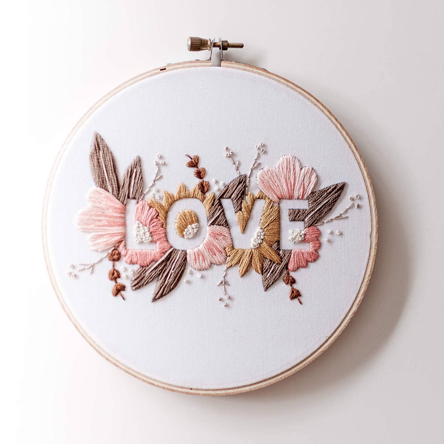 Image of LOVE Embroidery Kit - Soft Palette