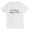 White It’s Giving Bougie Cousin Short Sleeve V-Neck