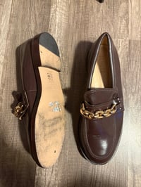 Schultz chain leather loafers 