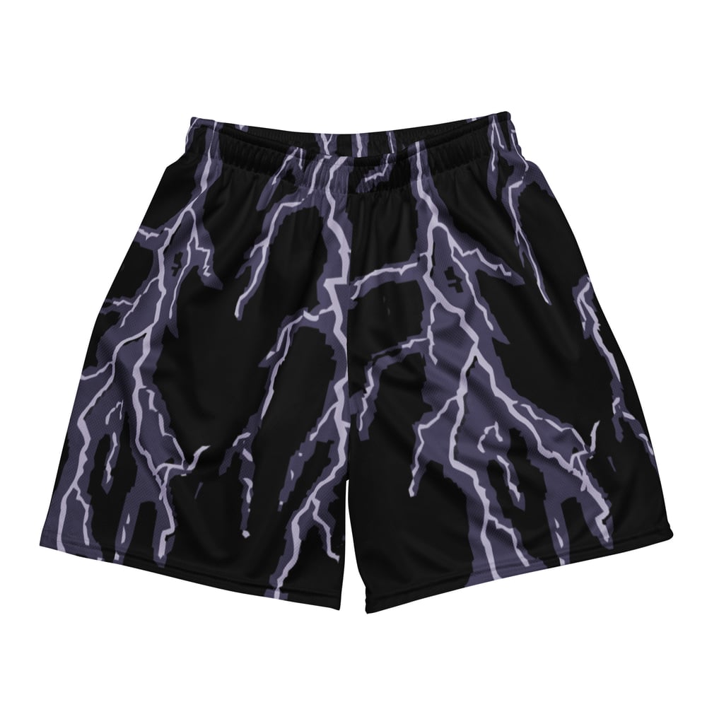 Lightning Unisex mesh shorts