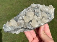 Image 3 of Green Fluorite On Druzy Quartz With UV Dog Tooth Calcite #2223