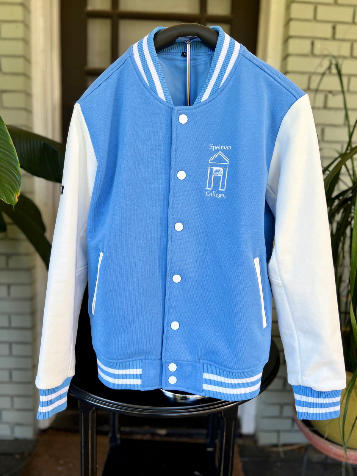 Light varsity online jacket