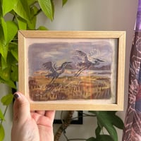 Image 2 of flying herons print