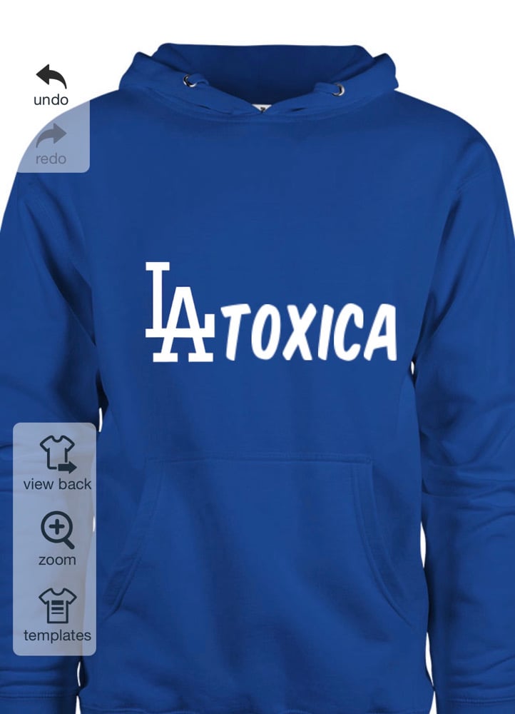Image of La toxica blue hoodie 
