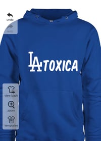 La toxica blue hoodie 