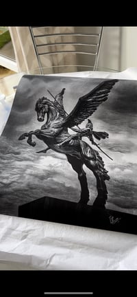 Image 2 of Pegasus and Bellerophon - limited edition Hahnemüle print