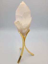 Image 9 of Pineapple Quartz Crystal Flower Cluster with 6" Gold Stand - 6 Styles