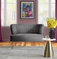 Grey Love seat