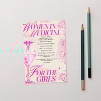 4x6in Hot Pink Women in Medicine - Mini Poster 