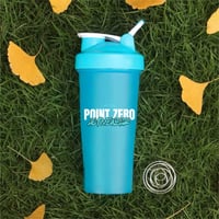 Image 2 of Point Zero Activewear 600ml Blue Protein Shaker