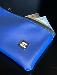 Image 1 of Blue Bespoke Bank Bag