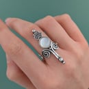 Image 2 of Mother Of Pearl Ring US 7.5