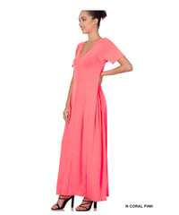 Image 2 of Tshirt dress (S-3x n coral pink)