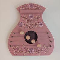 Image 1 of Pink Folk Art Door Harp