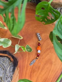 Image 5 of Feather Dangle with Carnelian 