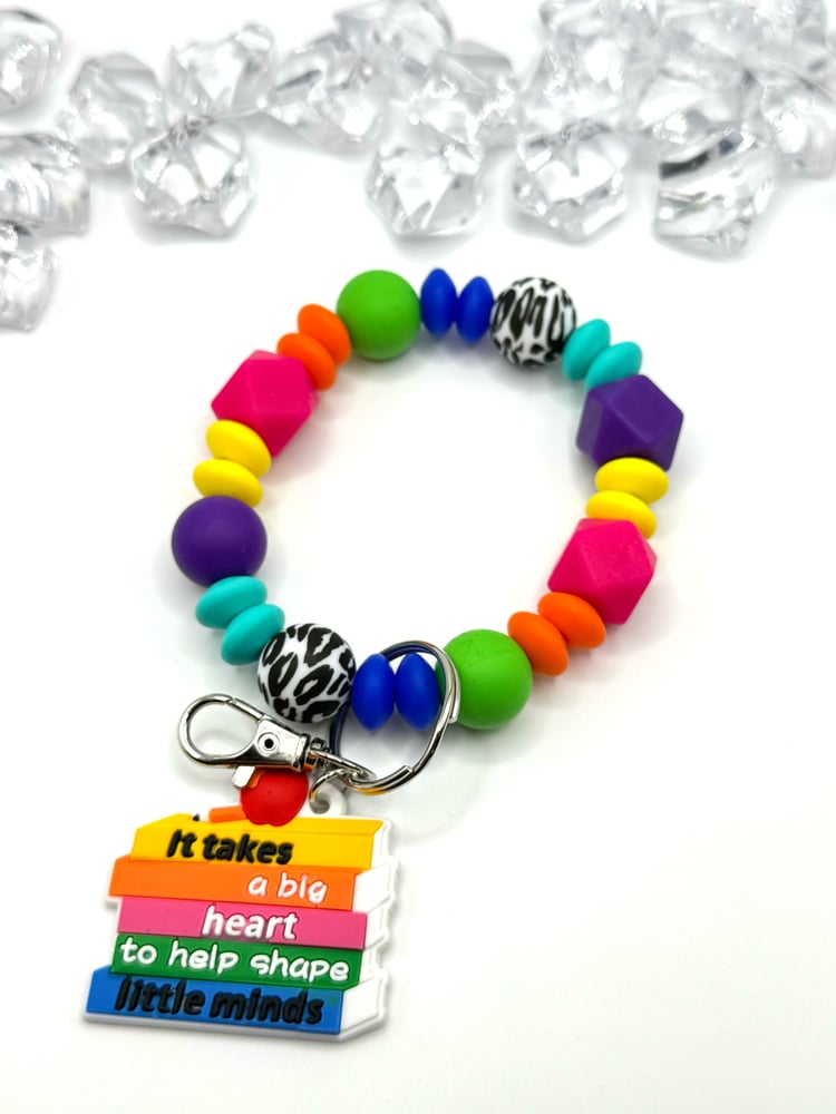 Image of Super Fun Teacher Keychain Wristlet 