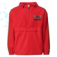 Image 2 of Black and White Embroidered Logo Champion Packable Jacket