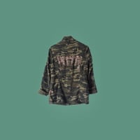 Image 3 of Sequin Camo Jacket (Rose Gold) Small UK Size 10/12