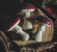 Amanita  Mushroom Candle 