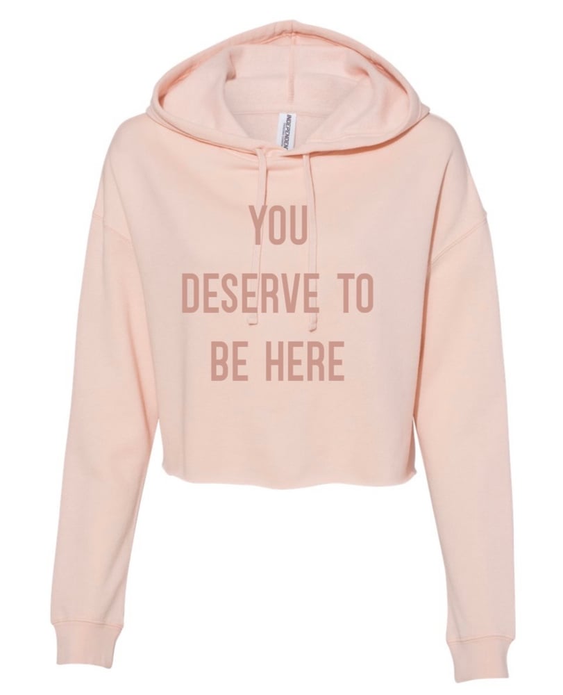 Image of Blush Crop Hoodie