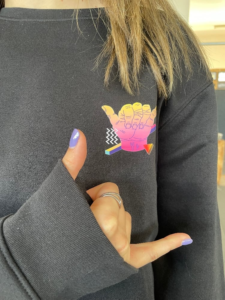 Image of Hands on hoodies