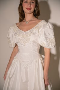 Image 4 of 1980s Satin Princess Gown