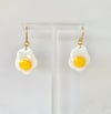 Chick and Fried Egg Earrings
