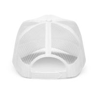 Image 11 of Brackish Wooder Foam Trucker Hat – Black Logo with Chesapeake Blue Crab | Snapback Mesh Cap