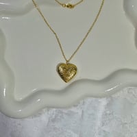 Image 2 of Medium Heart Locket Necklace