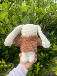 Image 4 of bunny in an autumn sweater plushie