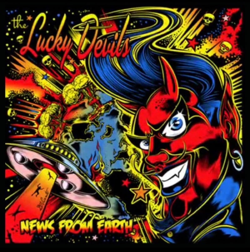 THE LUCKY DEVILS - NEWS FROM EARTH (LP)