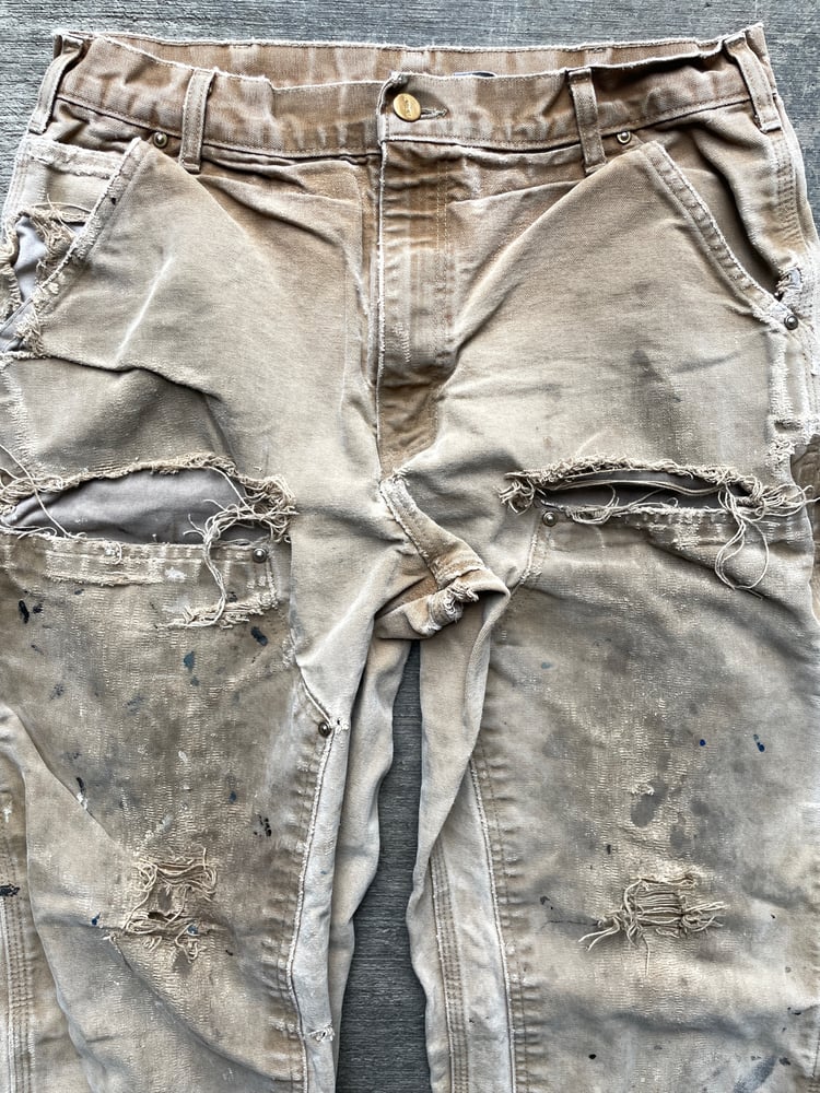 Image of Vintage Carhartt Double Knee Pants B01 BRN