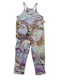 Image 10 of S/M Knit Pocket Playsuit in Muted Watercolor Orb Ice Dye