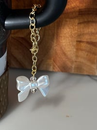 Image 4 of Wild Blooms Black, Cream, and Gold Tumbler Handle Charm