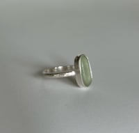 Image 2 of Baby Blue Sea Glass Ring - size P