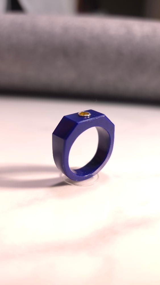 Image of Midnight Lapis Diamond Ring