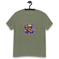 Image 10 of Unisex classic tee, Tie Dye Peace Frog  Hippie Tee