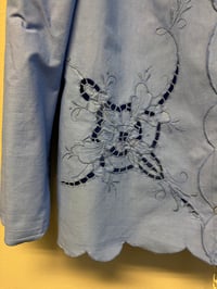 Image 4 of Blue puff sleeve (L)