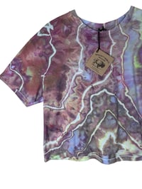 Image 4 of S Crop Tee in Earthy Geode Ice Dye
